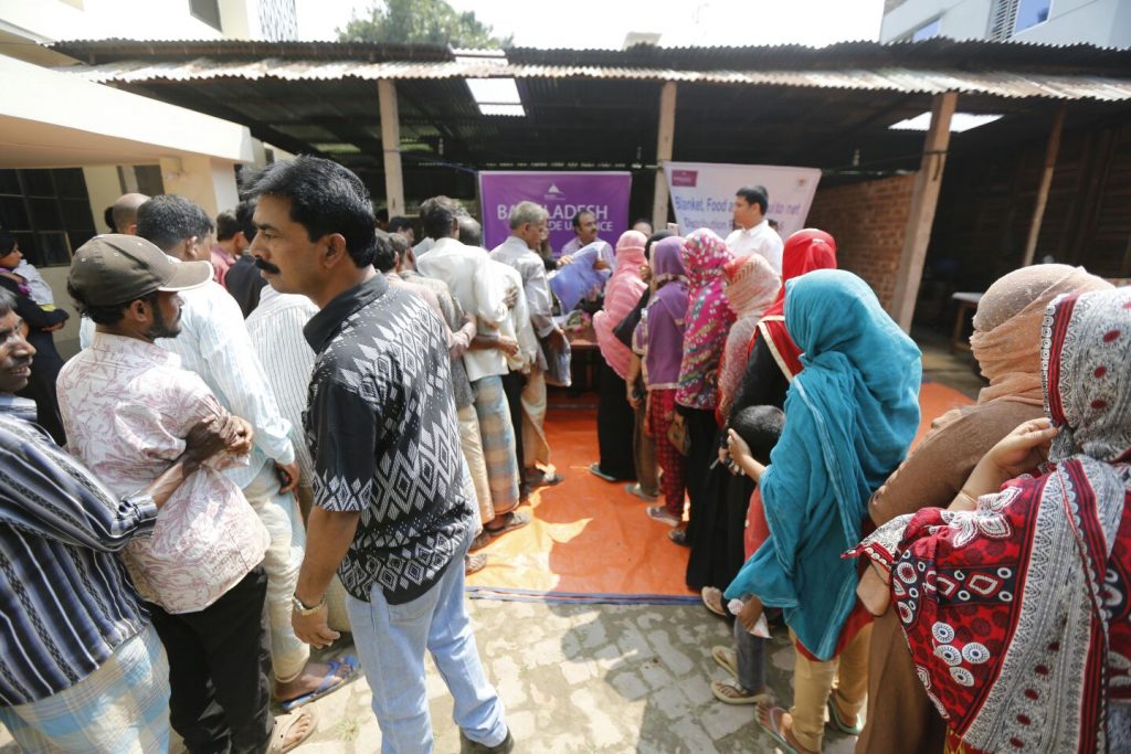 DISTRIBUTION OF BLANKET & CHILD FOOD